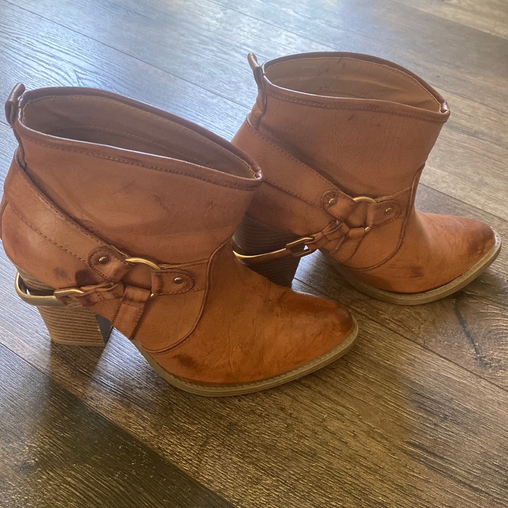 Brown booties